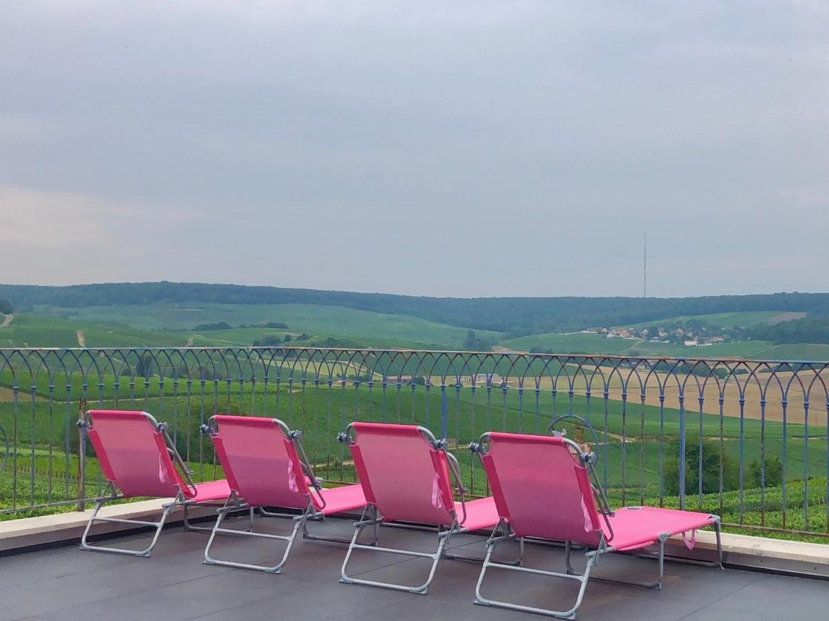Floressens En Champagne Terrasse Privative Sur Le Vignoble Villa Fleury-la-Riviere Exterior photo